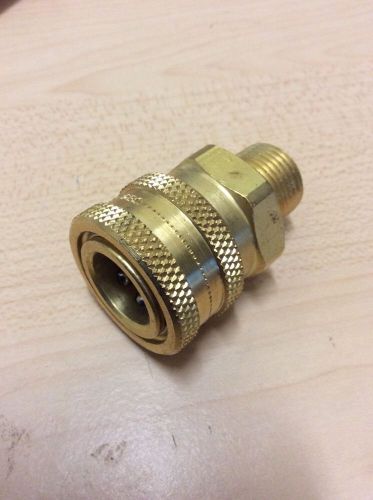 Power pressure washer fitting 3/8&#034; mpt male threaded 3/8&#034; quick connect hansen for sale