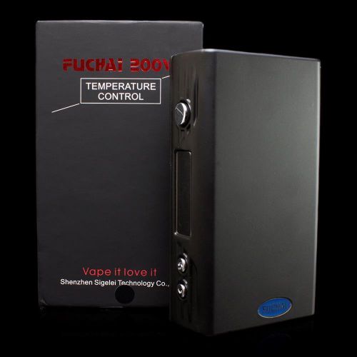 Sigelei FUCHAI 200W Black Temperature Control,  Box Mod *Authentic** US SELLER