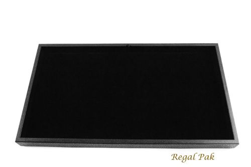 Black full size tray with black velvet pad for sale