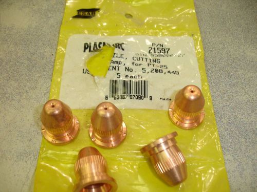 Esab 21597 100 amp cutting nozzle tip pt-25 $60 plasma  original oem pack of 5 for sale