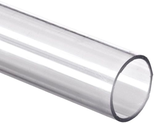 Polycarbonate tubing 3/4&#034; id x 1&#034; od x 1/8&#034; wall clear color 24&#034; l 24 inches for sale