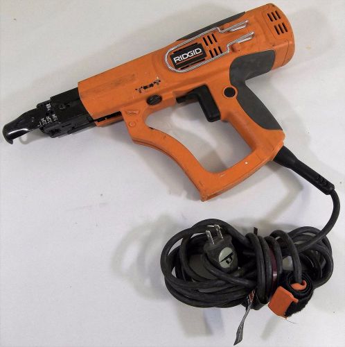 Ridgid (r6790) 1&#034; to 2&#034; drywall and deck collated screwdriver, 4.3a screw gun for sale