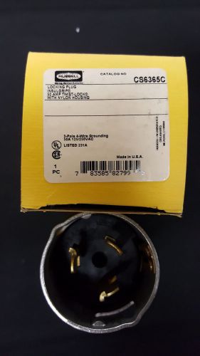 Hubbell cs-6365c new 50a, 3p, 4w, 125/250vac 50a twist-lock plug for sale