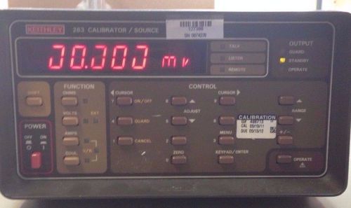 keithley 263 Calibrator / Source W/ Power Cord