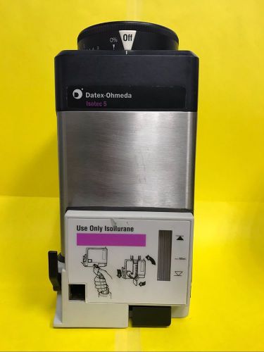 Ge datex-ohmeda isoflurane isotec 5 vaporizer - anesthesia iso agent (key fill) for sale
