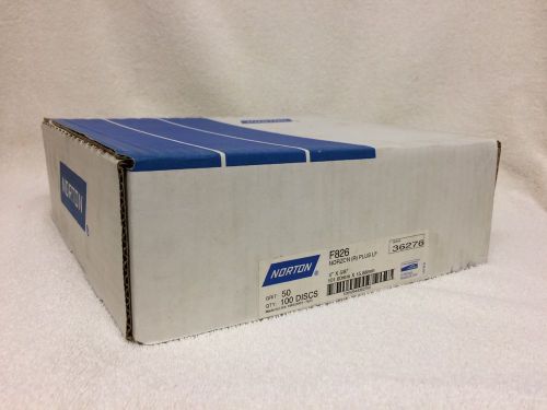 Norton 66254436276-1 4 x 5/8 c50 f826 25/pk - 50g - pack of 25! for sale