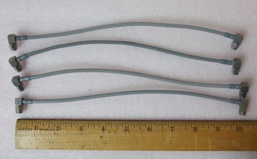 Quantity 4 Pieces  -  10&#034; Long RF Microwave Flexible SMA Male to SMA Male Cables