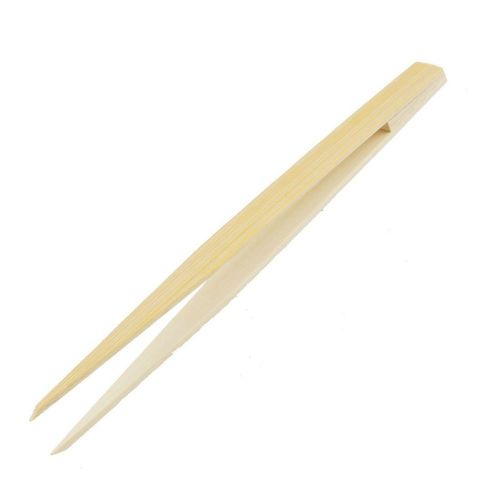 Pointy Tip Bamboo Straight Tweezer Tea Tong Handy Tool YM