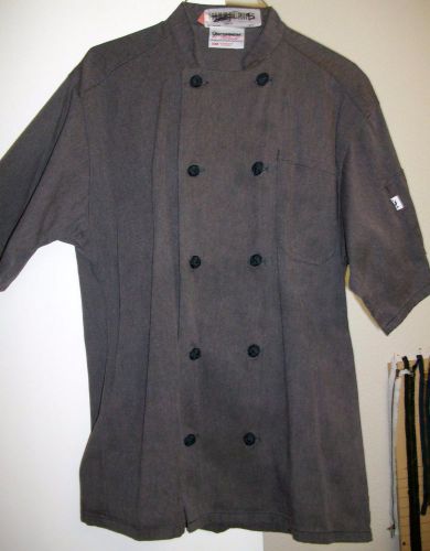 Chef Coat Used Brown Size Small Short Sleeve