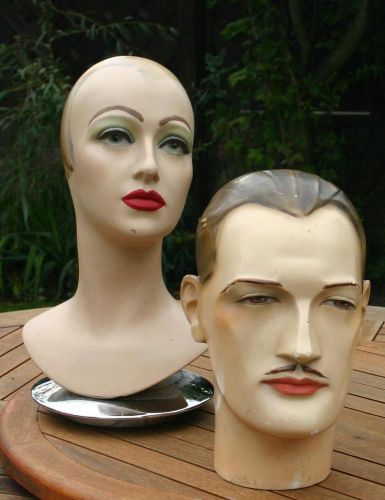 Vintage very rare 1930’s Hollywood movie star Carole Lombard Mannequin head bust
