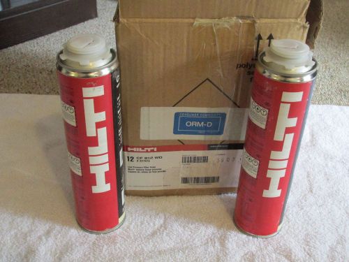 Case/12 Cans of Hilti CF-812 Window/Door Pro Low Pressure Filler Foam - NEW!