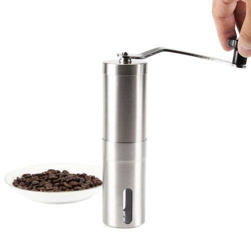 Manual Coffee Bean Spice Grinder Stainless Steel Blades Mill Nut Grain Crusher