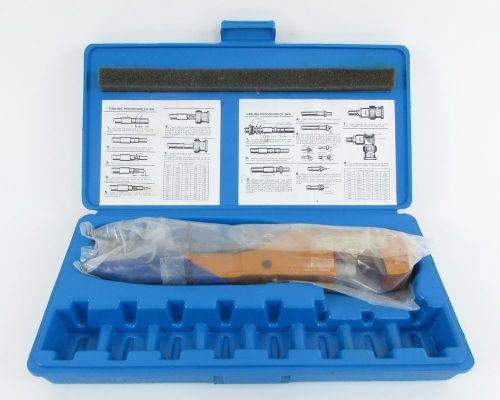 Kings kth-1000 ratcheting crimp tool with case - rf coax *new* for sale