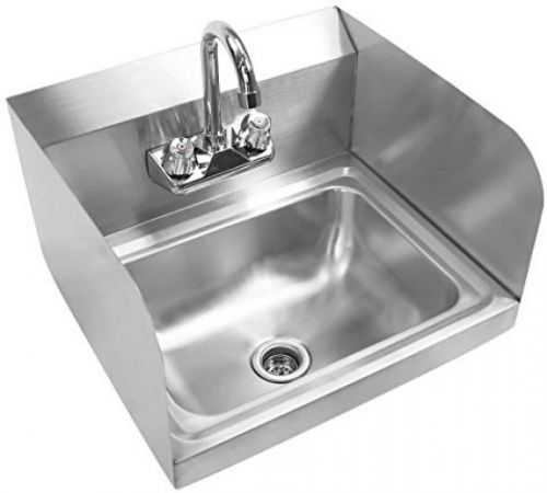 Gridmann Commercial Stainless Steel Hand Washing Sink Sidesplashes Kitchen New