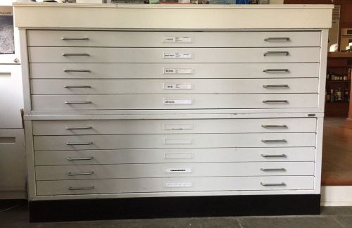Architect/blueprint ten-drawer flat file- 53-3/8w x 41-3/8d for sale
