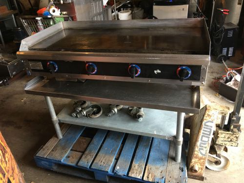 Star Max 48&#034; 4 ft  Electric Griddle Grill  548TGD W STAND W CASTERS