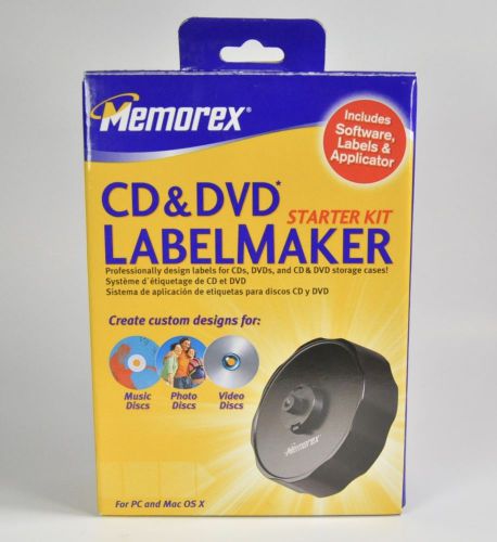 MEMOREX CD &amp; DVD LABEL MAKER STARTER KIT 3202 3968