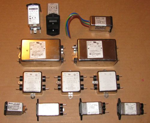 Assortment of AC Power Entry Modules, Filters, Switches, Fuse Holders