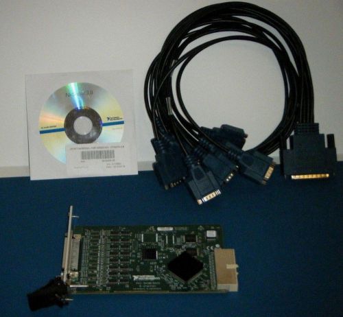 NI PXI-8431/8 Kit RS485 RS422, Cable, v3.8 Serial, National Instruments *Tested*