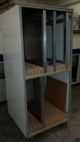 Stencil Storage Cart for 29x29 Size Stencil Frames on casters, great condition