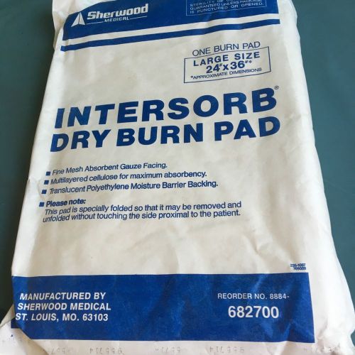 Burn Pad SHERWOOD MEDICAL Intersorb  24 X 36 Huge Pads