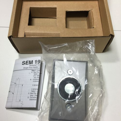 Lcn sentronics electro magnet 1980/sem door holder aluminum tri v 120 24 12 v for sale
