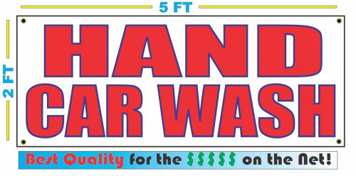 HAND CAR WASH Banner Sign NEW LARGER SIZE Best Quality for the $$$