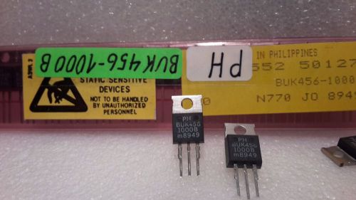 BUK456-1000B 2pcs  New  Philips  PowerMOS transistor  1000V 3A 125W