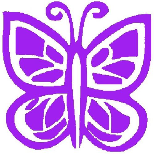 30 Custom Purple Butterfly Personalized Address Labels
