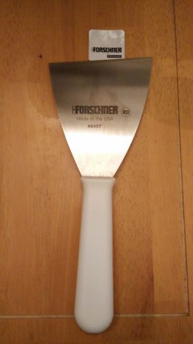Victorinox forschner 4 x  5 in pan foodscraper, white polypropylene handle 40457 for sale