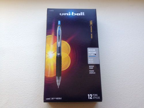 12 pack - Uni-Ball 207 Retractable Gel Pens Medium Point Blue 0.7mm Signo