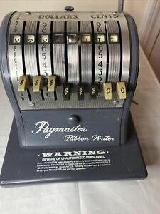 Vintage Paymaster Ribbon Writer Series 8000 with Key Tested and Works