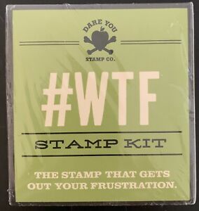 #WTF Stamp Kit The Stamp That Gets Out Your Frustration Dare You Stamp Co. NIB