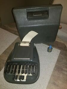 Stenograph Reporter Model Vintage Shorthand Machine with case