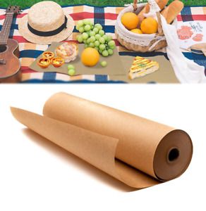 Natural Kraft Paper Roll Leakproof Food Grade Meat Packing And Wrapping 175 Feet