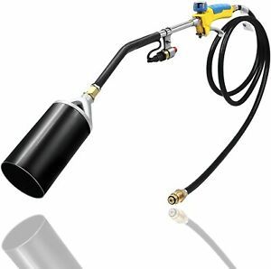 Propane Torch Flame Thrower Weed Burner, 500,000BTU, Heavy Duty Weed Torch With