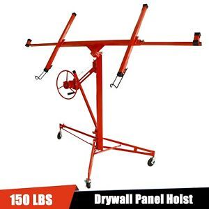 11FT Drywall Rolling and Panel Hoist Sheetrock Plasterboard Jack Lifter Tool
