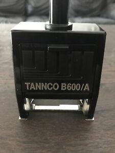 Vintage BATES AUTOMATIC NUMBERING STAMP. Reiner, Model Tannico B600/A