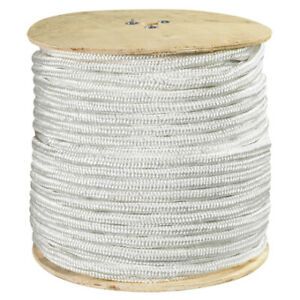 1/2&#034; 6,500 lb White Double Braided Nylon Rope, Single Roll