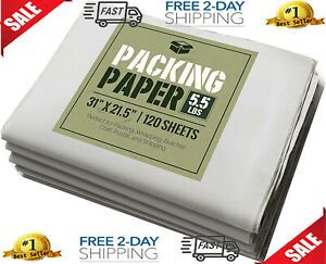 Newsprint Packing Paper: 5.5lbs of Unprinted Clean Newsprint Paper 31&#034;x21.5&#034;