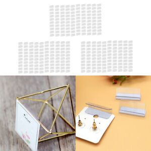 300 Pieces Earring Display Cards Adapter Earrings Ear Studs Holder Card Adhesive