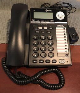 AT&amp;T 993 Black 2 Line Speakerphone Business Office Conference Phone TESTED