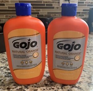 2- Gojo Natural Orange SMOOTH Hand Cleaner 14 oz. Quickly Remove Grime 0947-12