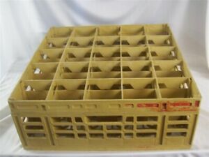Beige Plastic 25 Compartment Dishwasher Glass Rack Height 6.5&#034; Tall