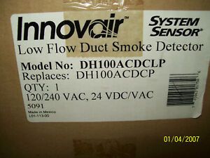 New Innovair Low Flow Photoelectric Duct Smoke Detector DH100ACDCLP