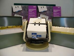 Rolodex and index group.(inv#121) and supplies pack of rolodex cards index boxes