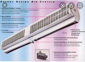 NEW Commercial 48&#034; (MARS) Whispurr Air Air Curtain W A48