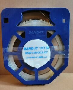 BAND-IT Stainless Steel Band And Buckle Kit. 1/2&#034; x 100&#039; x 0.03&#034; 201 SS (GR204B)
