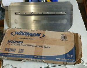 4 ~ Wagman WX8180 - 8&#034; X 18&#034; Silver Combination Trowel Blade Bar Mount