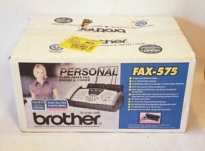 Brother Fax-575 Personal Plain Paper Fax Machine Phone &amp; Copier New/Sealed